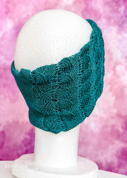 Handmade Knotted Headband - Runic Teal Dragonscale