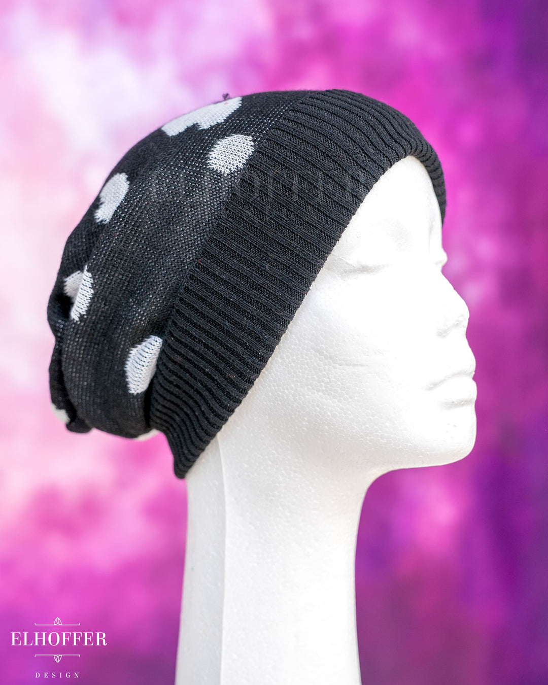 Handmade Inky Mush Knit Beanie