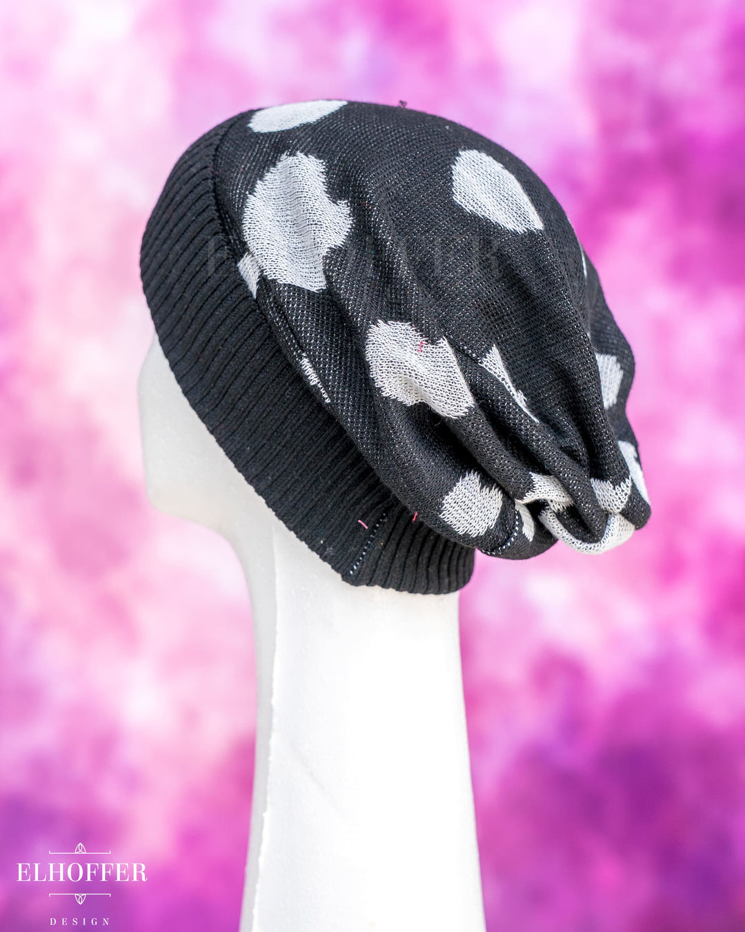 Handmade Inky Mush Knit Beanie