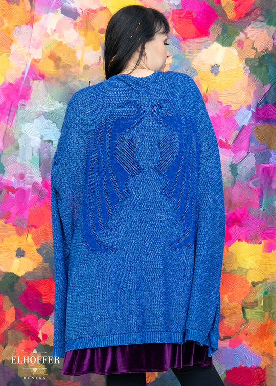 Fae of Night & Stars Knit Robe - Icy Blue