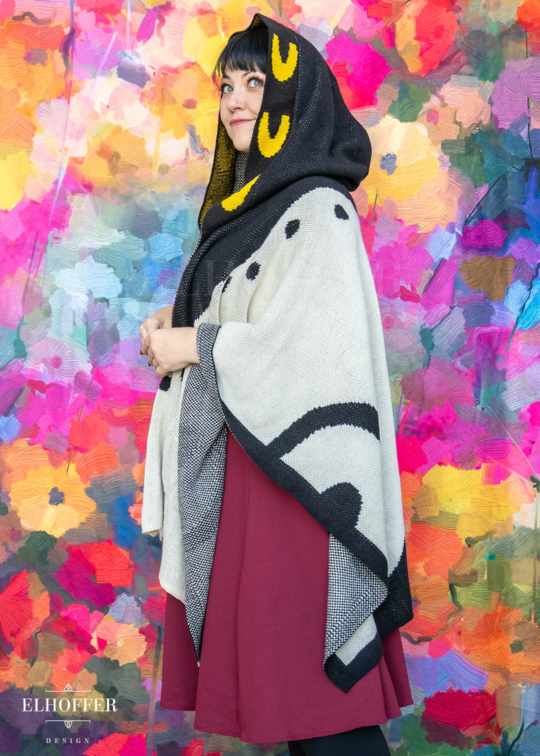 PREORDER - Sassy Magpie Hooded Poncho