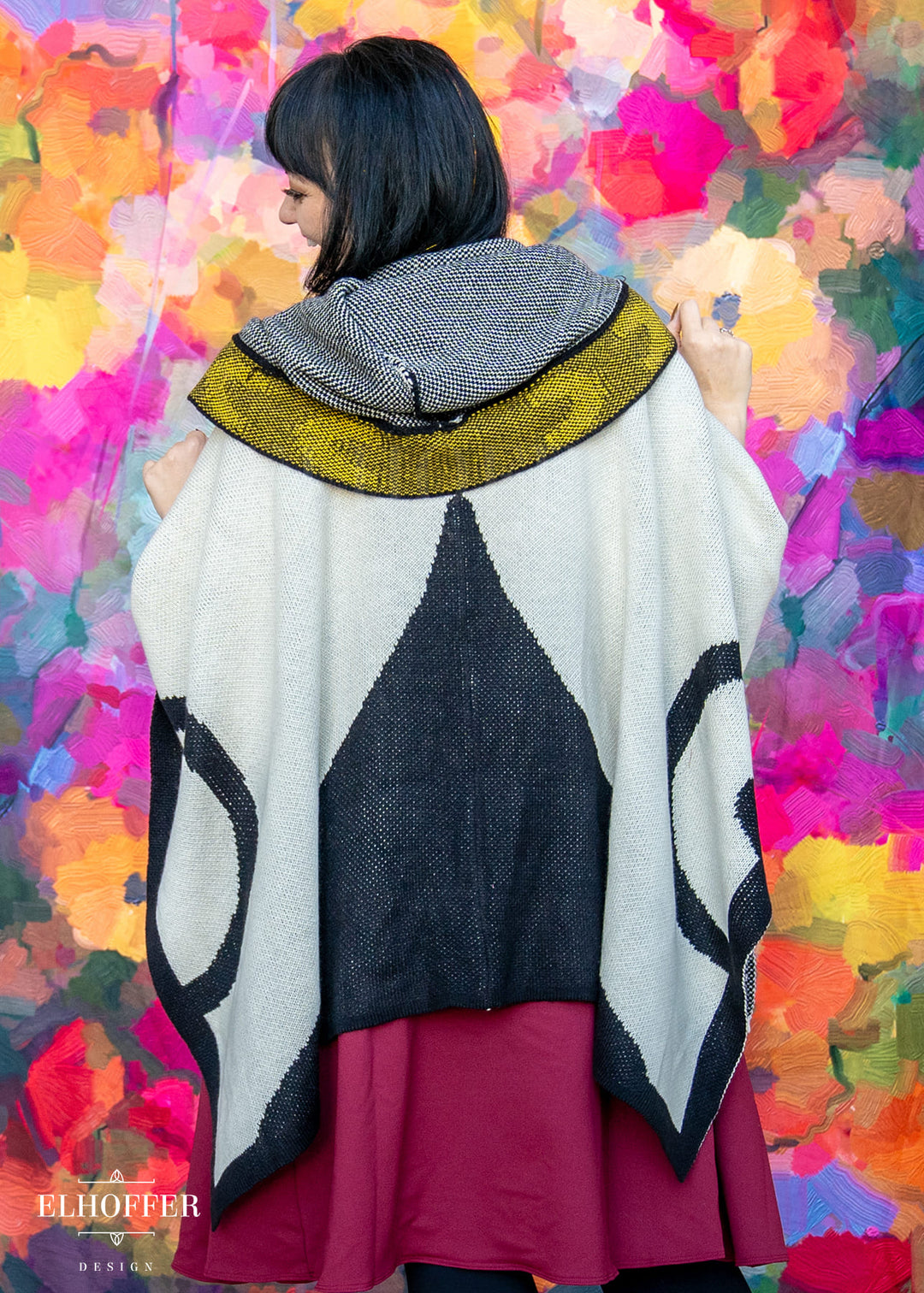 PREORDER - Sassy Magpie Hooded Poncho