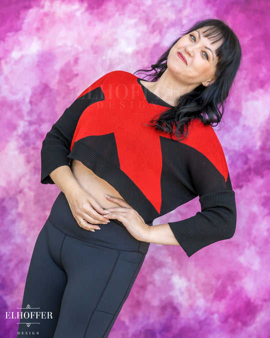 Marvelous Gifted Academy Crop - Xtreme Black - Made to Order