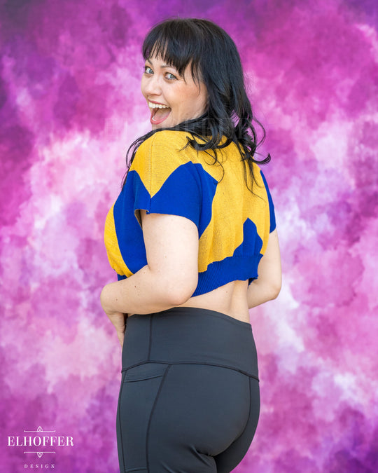 Marvelous Gifted Academy Crop - Astonishing Blue - Made to Order