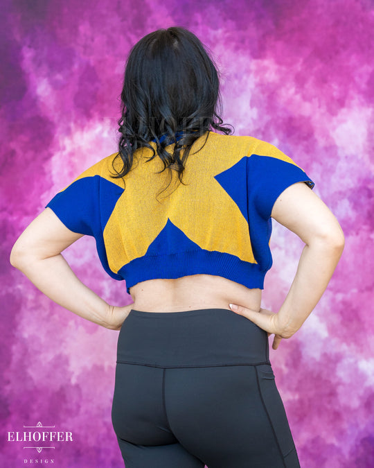Marvelous Gifted Academy Crop - Astonishing Blue - Made to Order