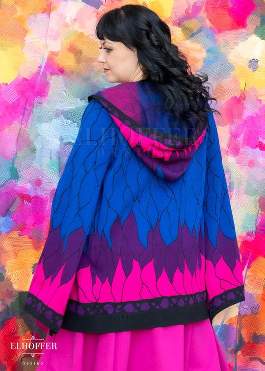 Essential Bi-Butterfly Cape Sleeve Longline Cardigan