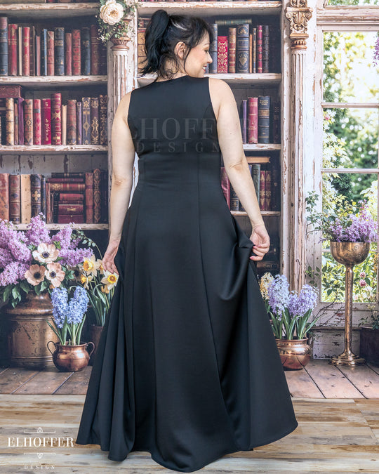 Essential Scorpio Maxi Dress - Black Scuba
