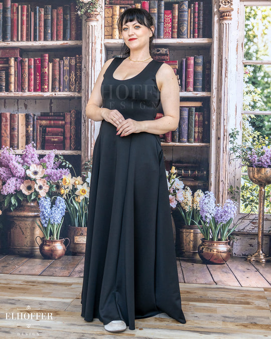 Essential Scorpio Maxi Dress - Black Scuba