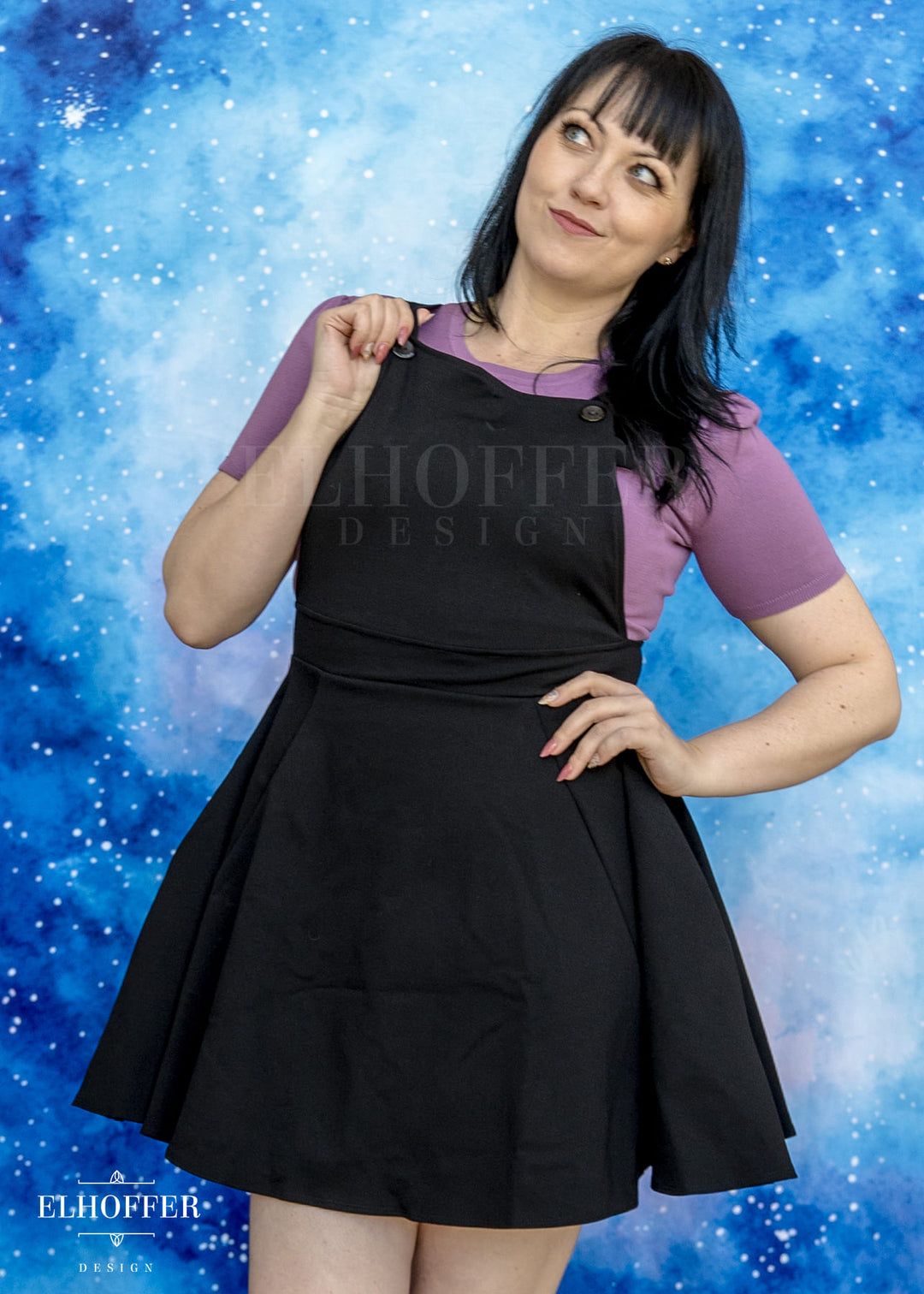 Essential Dorothy Pinafore - Black Ponte