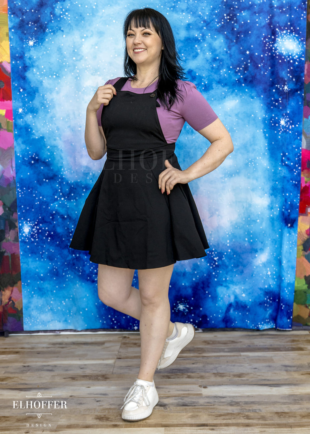 Essential Dorothy Pinafore - Black Ponte