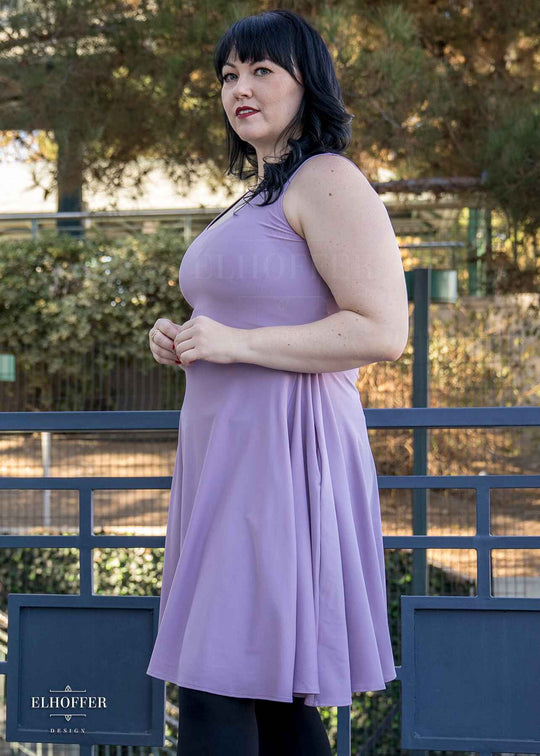 Essential Knee Length Dress - Lavender Haze