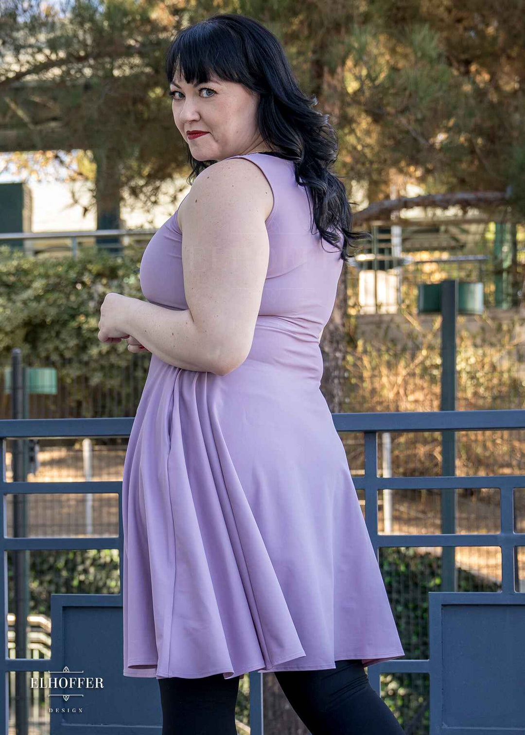 Essential Knee Length Dress - Lavender Haze