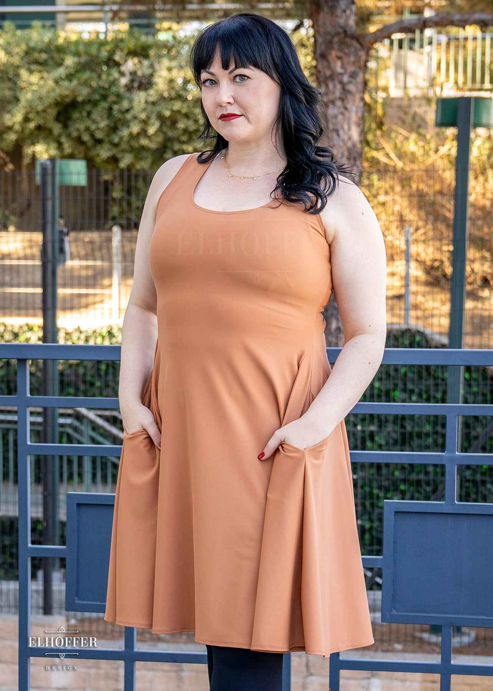 Essential Knee Length Dress - Toasted Marshmallow