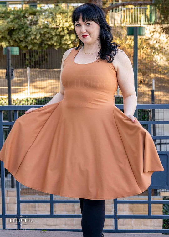 Essential Knee Length Dress - Toasted Marshmallow