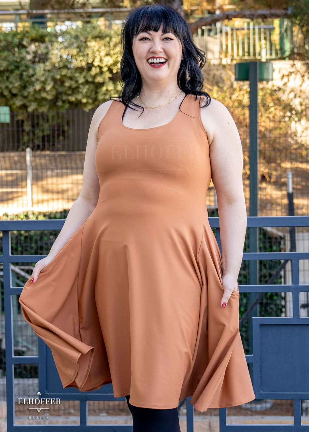 Essential Knee Length Dress - Toasted Marshmallow