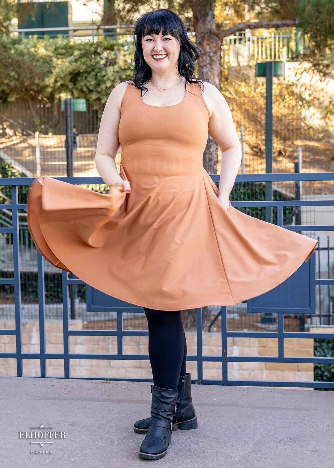 Essential Knee Length Dress - Toasted Marshmallow