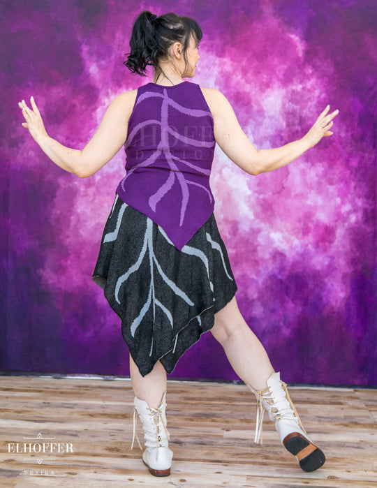 Customize Your Quest - Deep Violet Leaf Knit