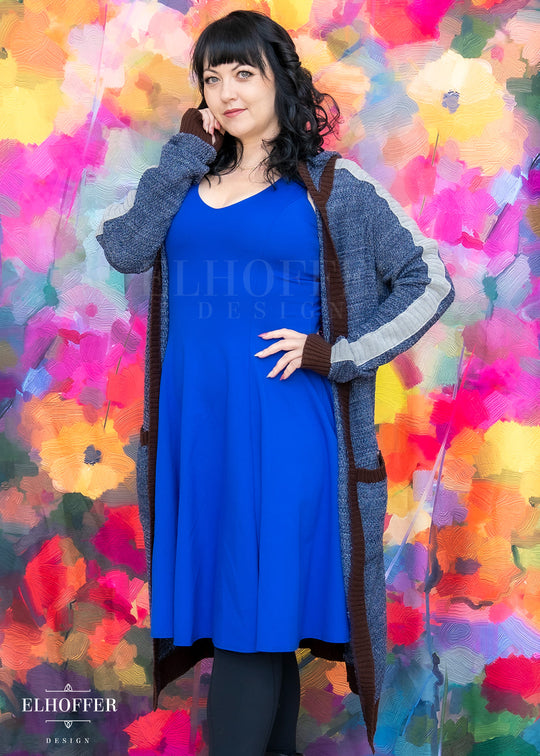 Galactic Hunter Unisex Duster Longline - Clone Blue