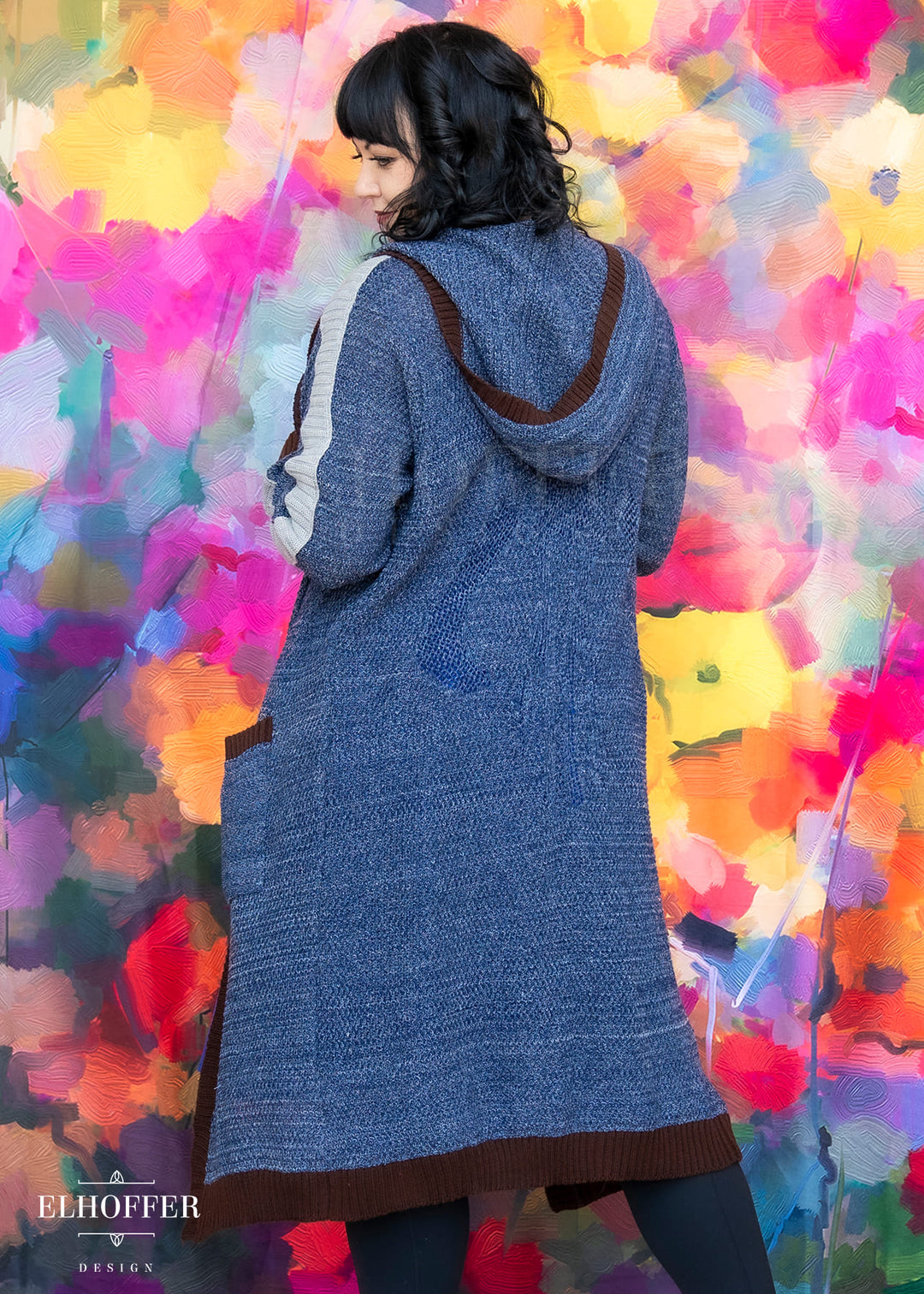 Galactic Hunter Unisex Duster Longline - Clone Blue