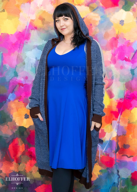 Galactic Hunter Unisex Duster Longline - Clone Blue