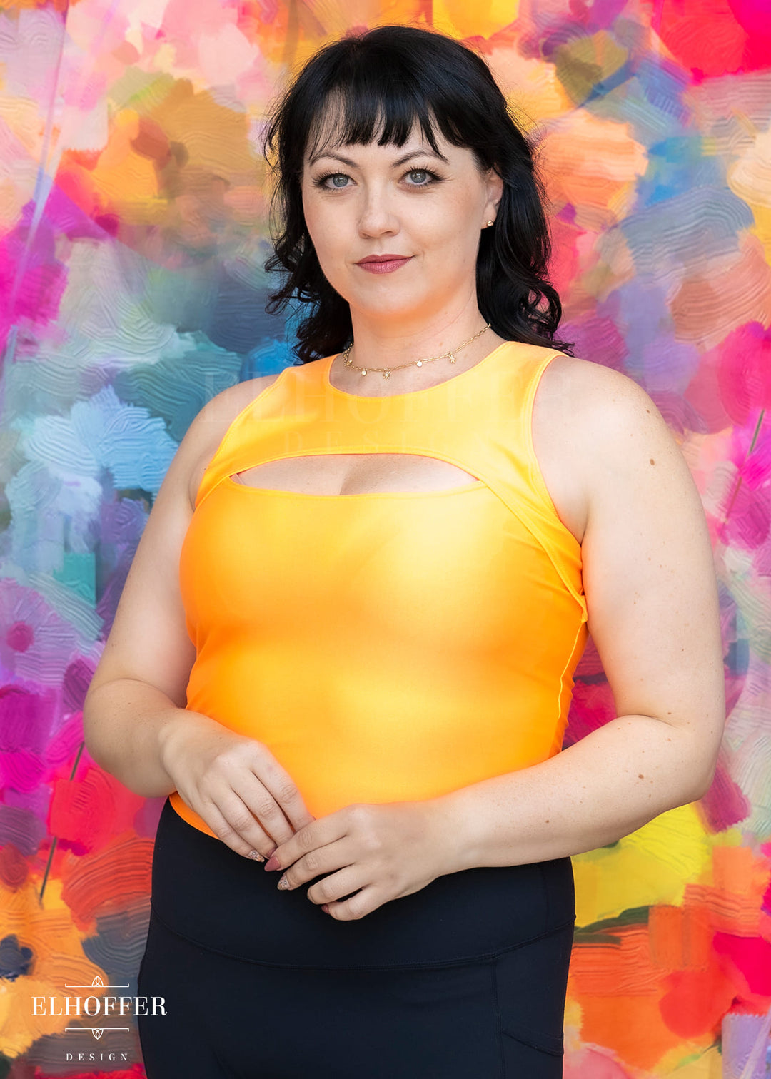 Essential Kara Top - Mango Orange