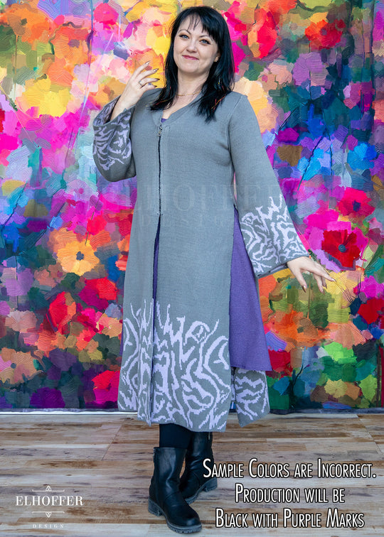 PREORDER - Demon Idol Unisex Duster - Black & Purple