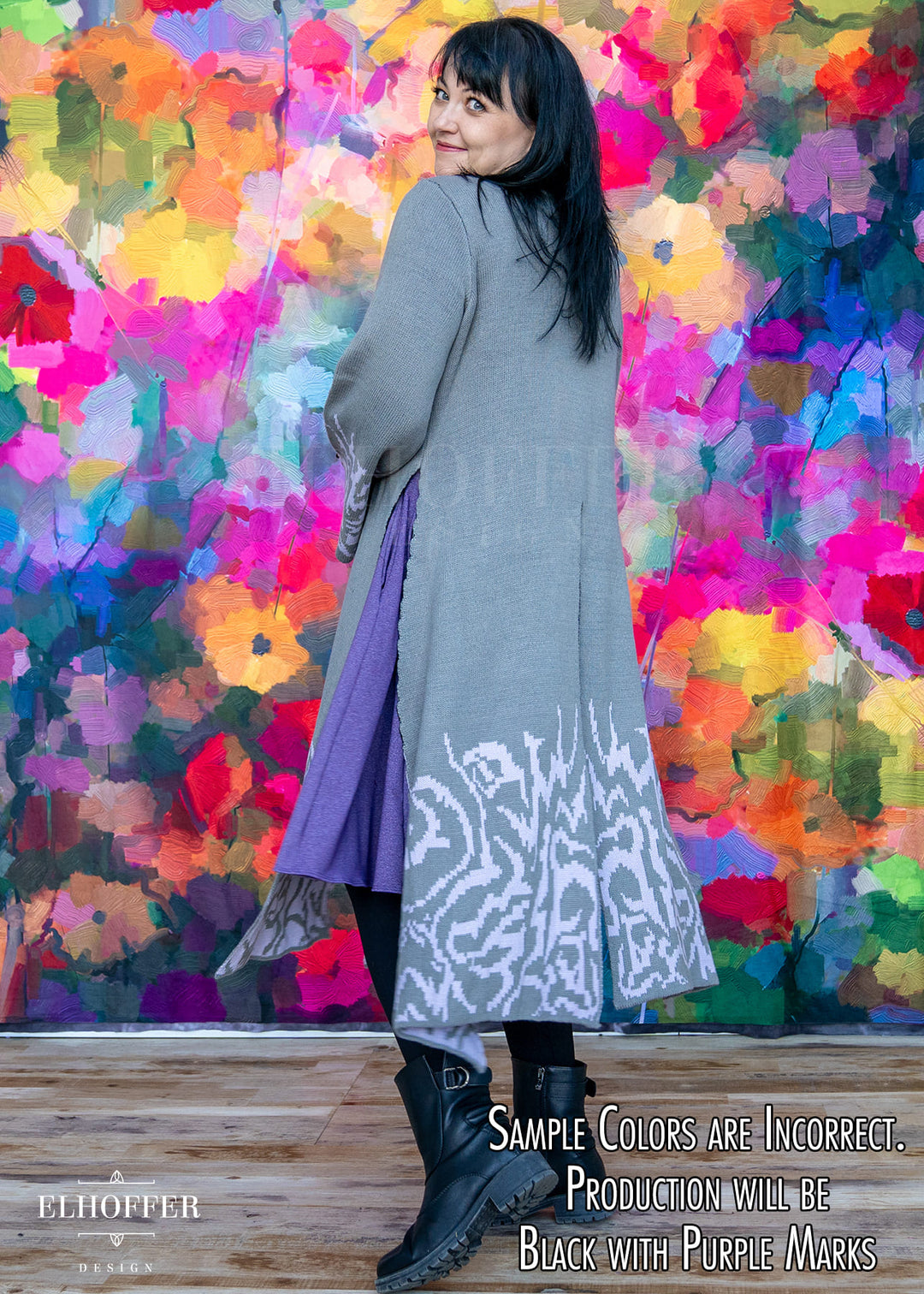 PREORDER - Demon Idol Unisex Duster - Black & Purple