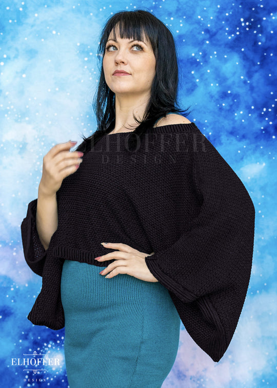 PREORDER - Essential Endora Cape Top - Dragon Wing Shadow Black - Choose Your Own Adventure