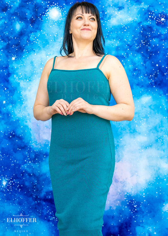 PREORDER - Essential Kitty Cami Sheath Dress - Runic Teal - Choose Your Own Adventure