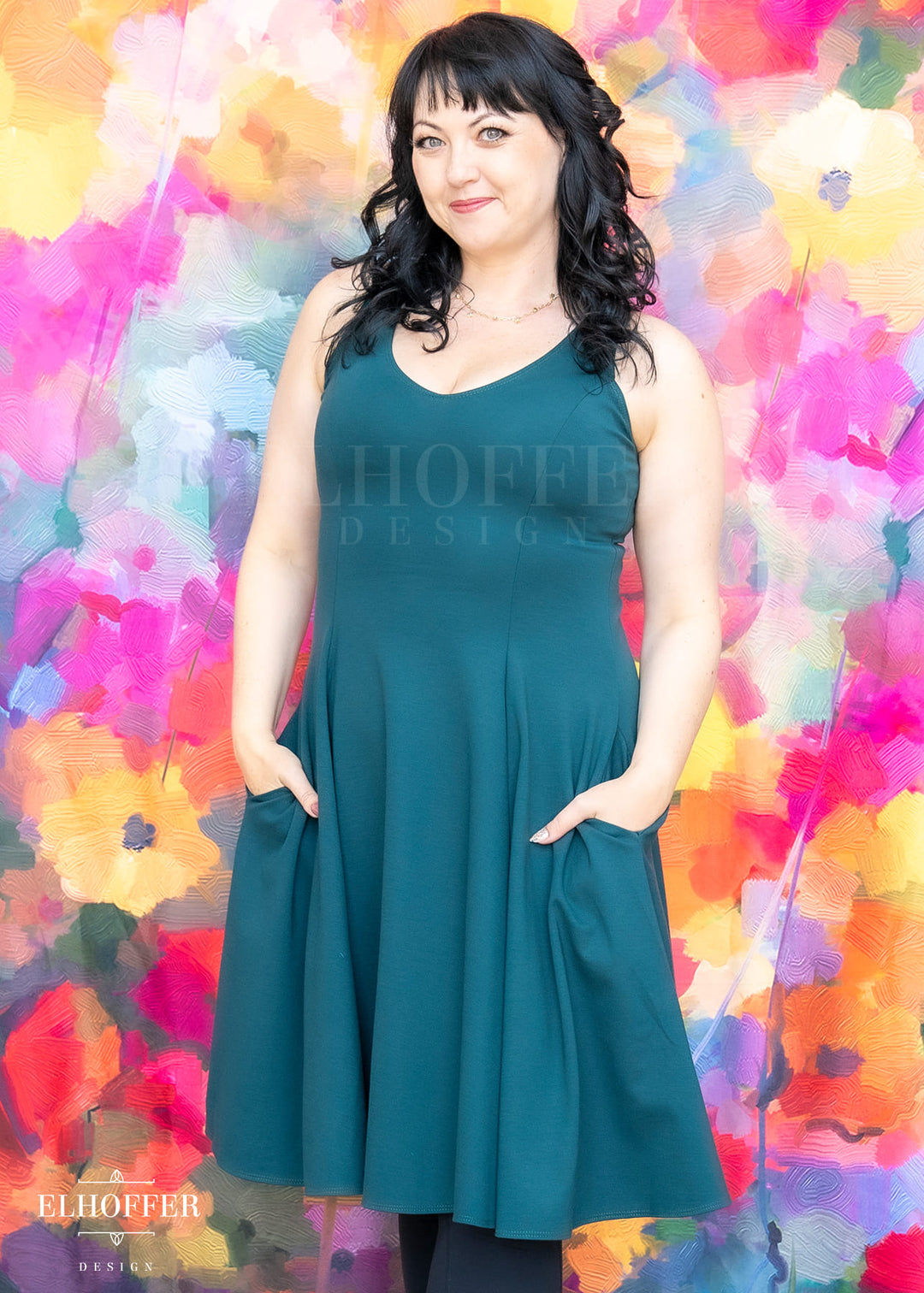 Essential Virgo Dress - Spruce Ponte