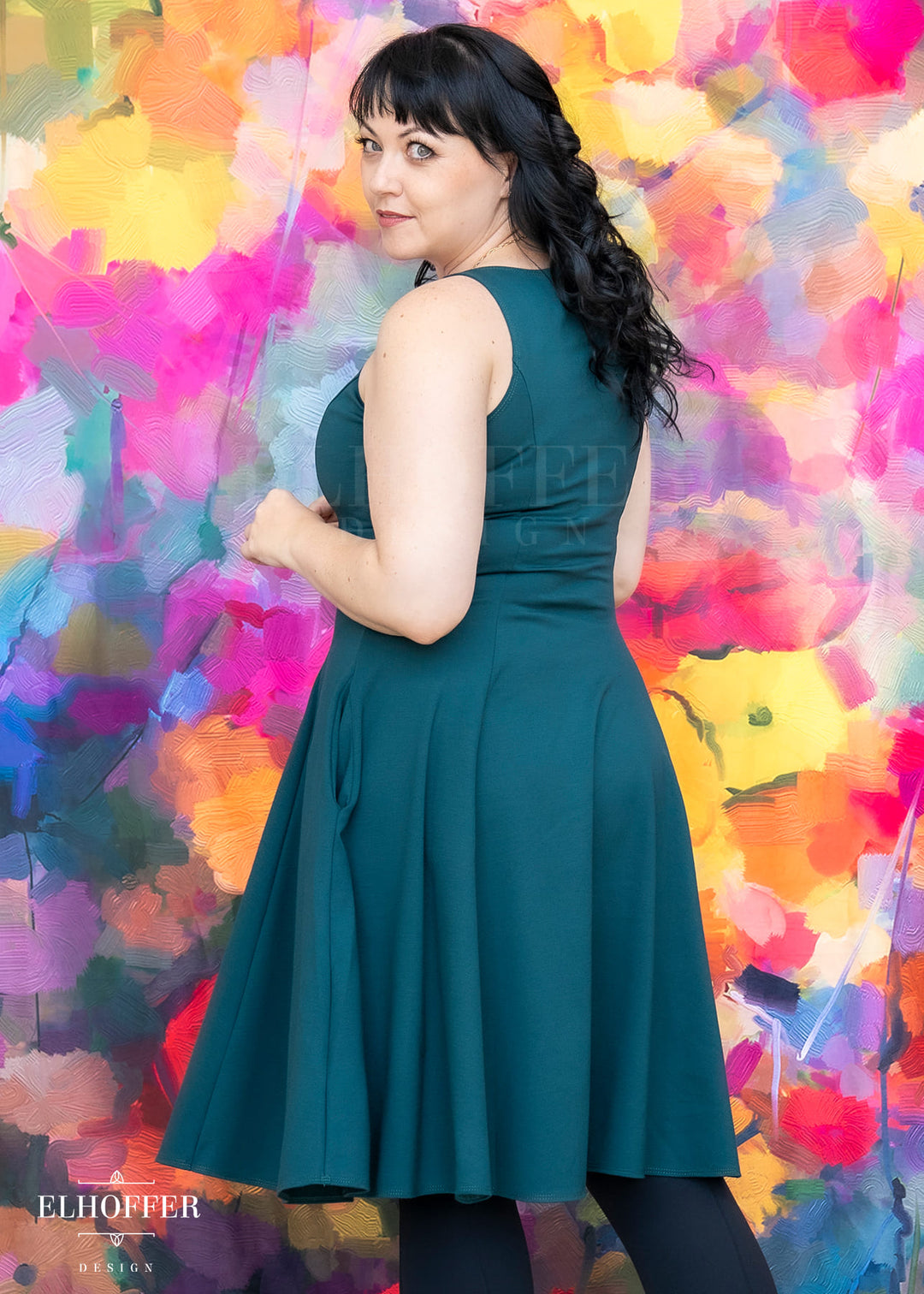 Essential Virgo Dress - Spruce Ponte