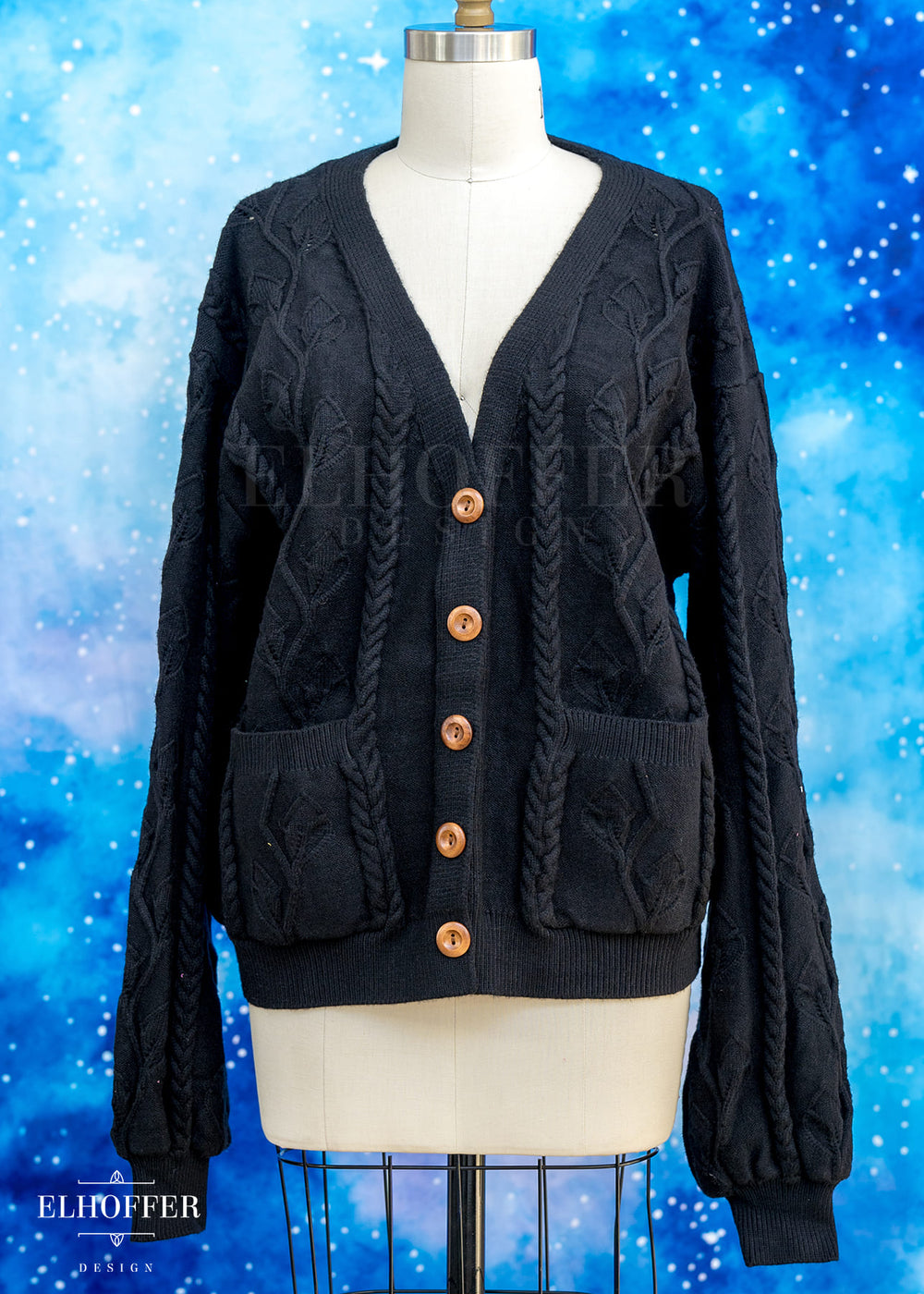 Elevensies Oversize Cardi - Wraith Black
