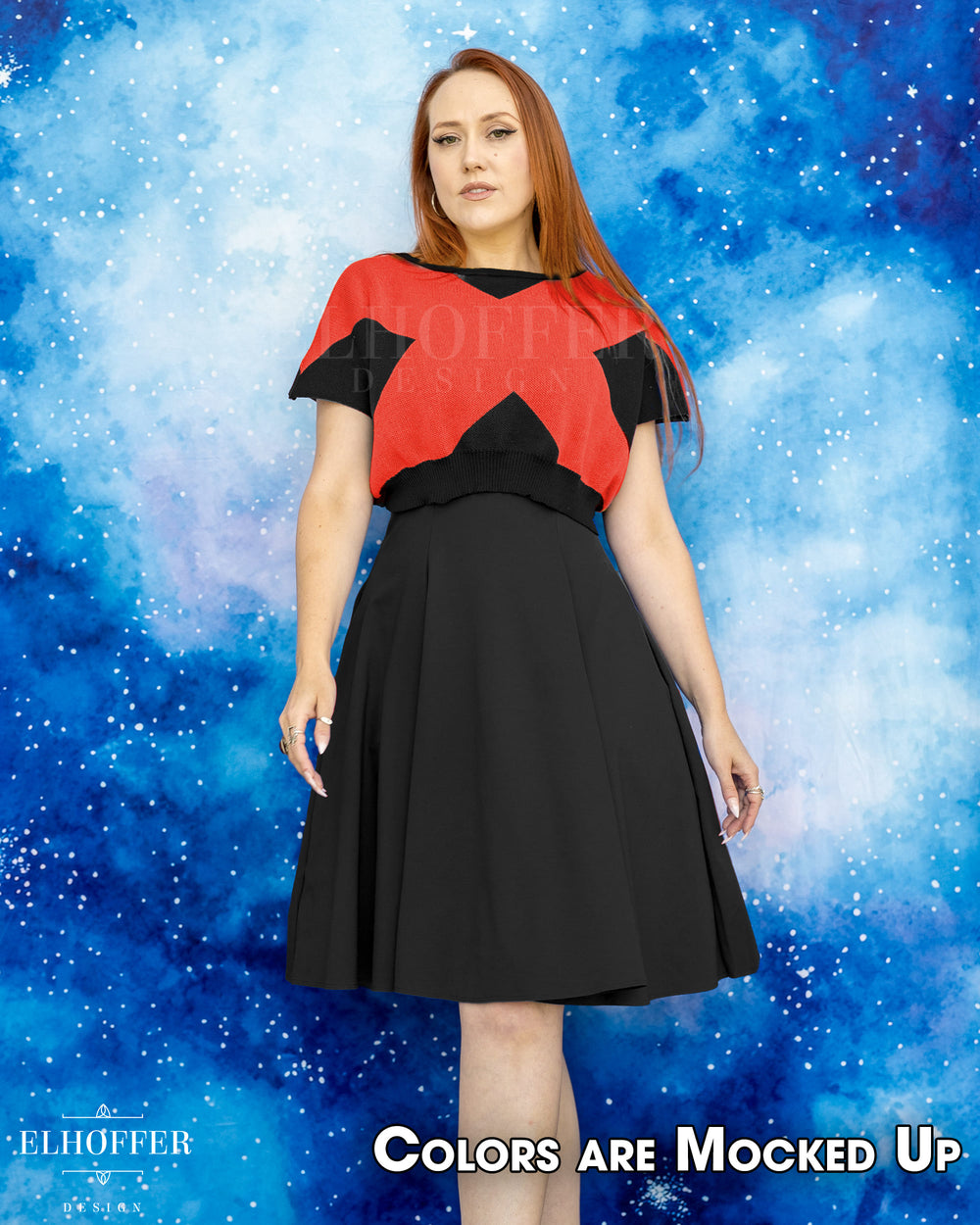 Marvelous Gifted Academy Crop - Xtreme Black - Made to Order