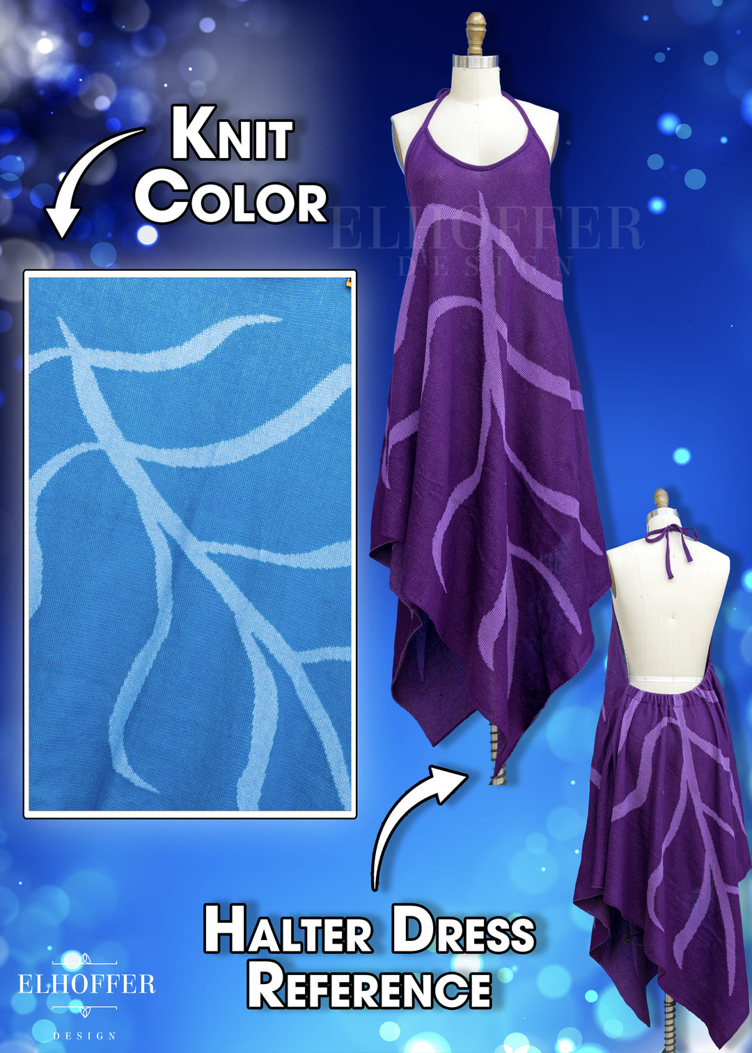 Customize Your Quest - Frosty Blue Leaf Knit