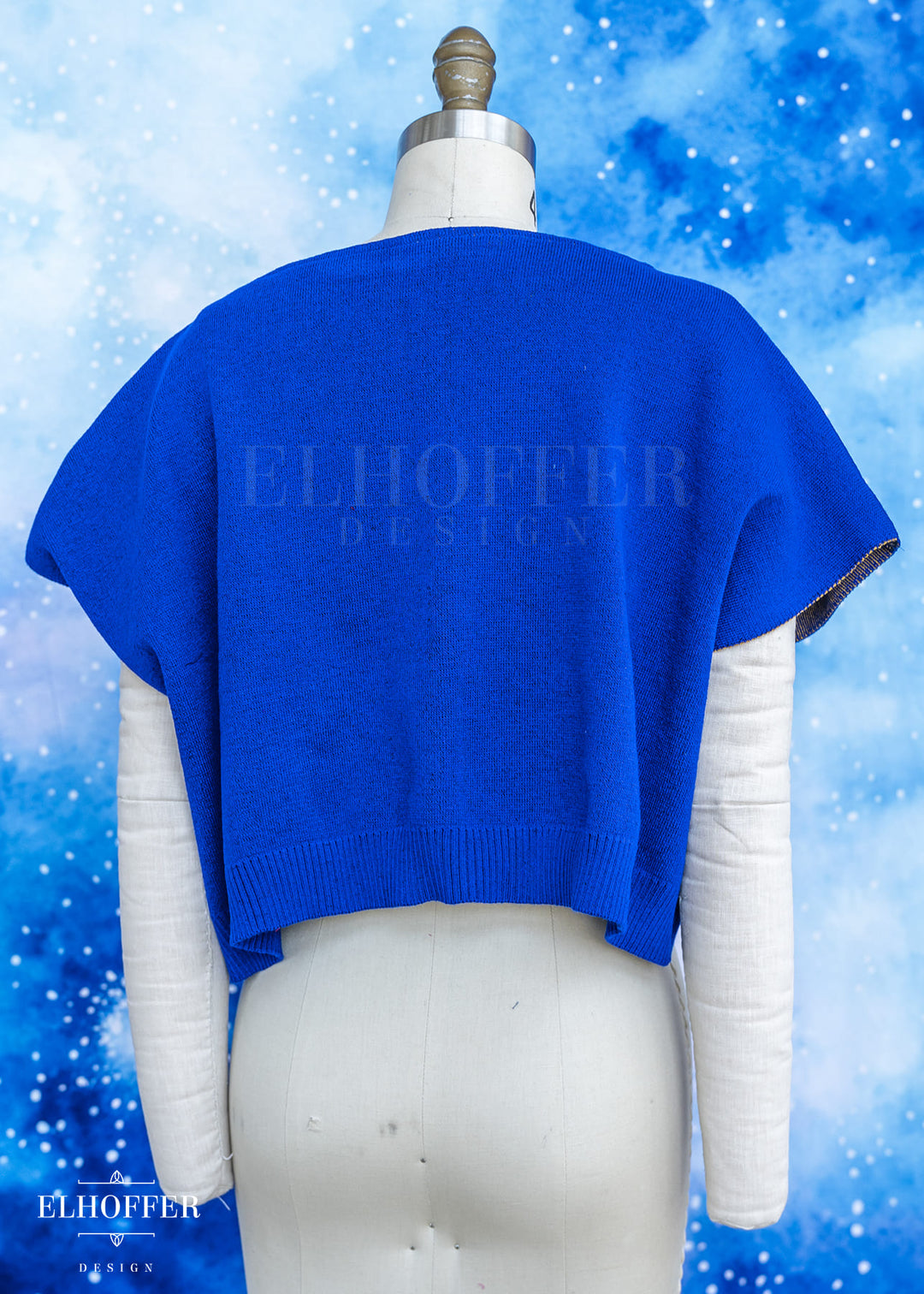 Handmade Boatneck Top - Royal Blue Thick Knit