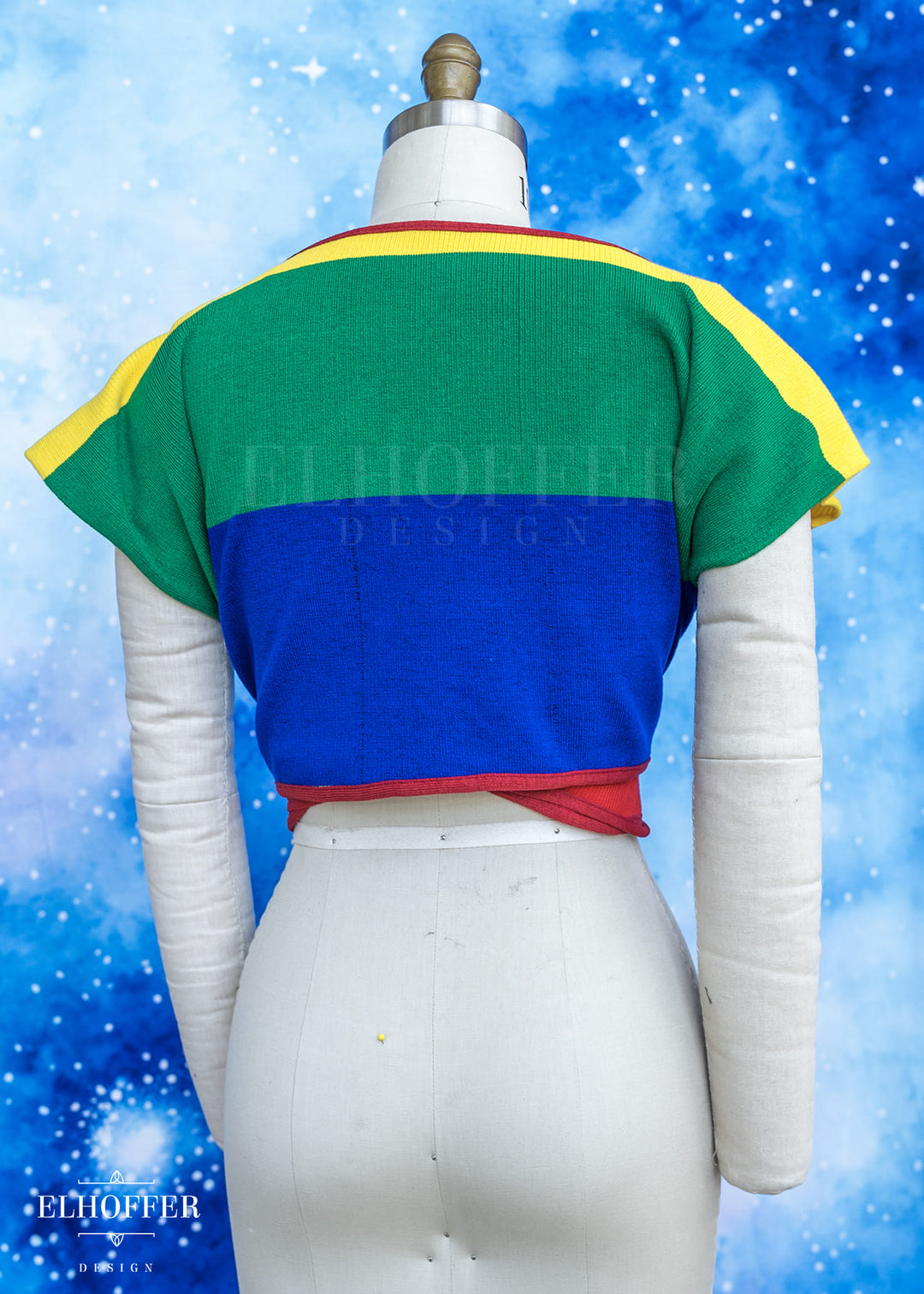 Handmade Rainbow Pride Wrap Crop