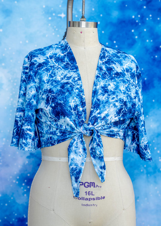 Handmade Mary Anne Wrap Top - Dark Queen