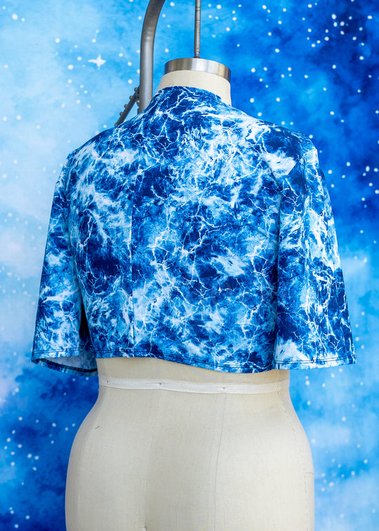 Handmade Mary Anne Wrap Top - Dark Queen