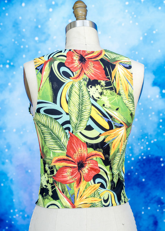Handmade Buffy Crop Top - Tropical Paradise