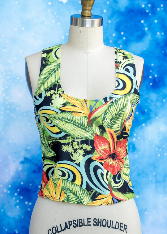 Handmade Buffy Crop Top - Tropical Paradise