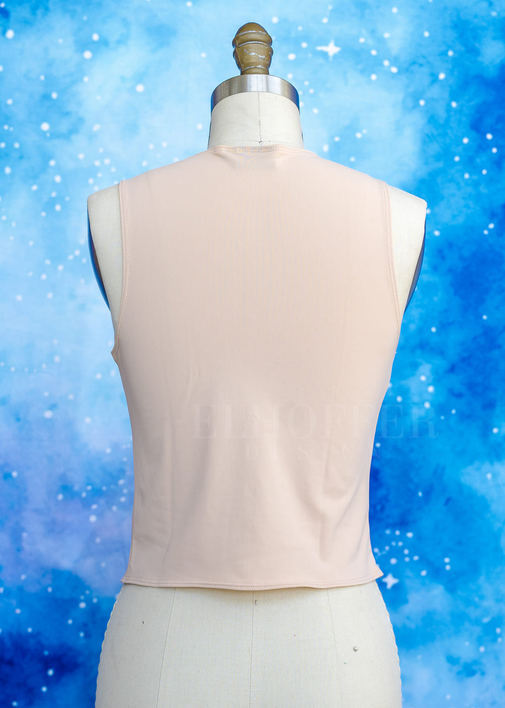 Handmade Buffy Crop Top - Light Flesh Spandex