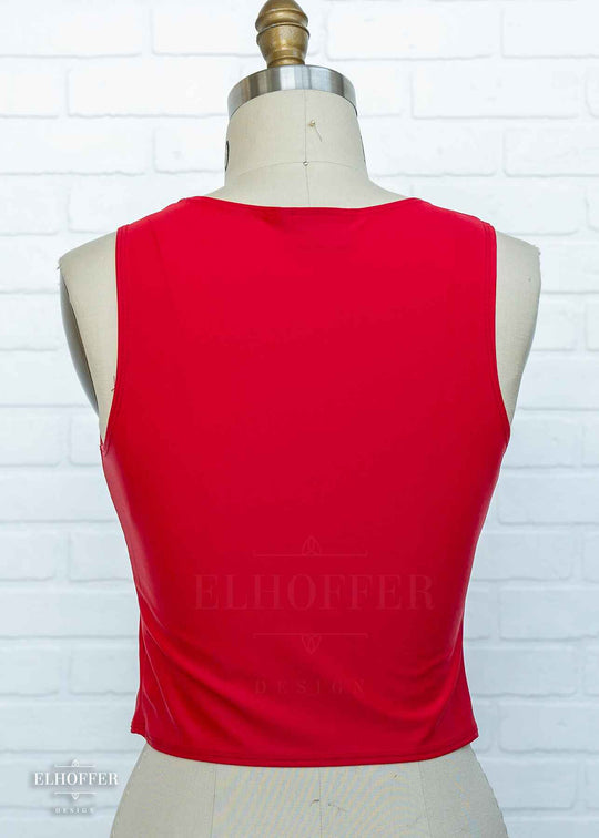 Essential Buffy Crop Top - Red