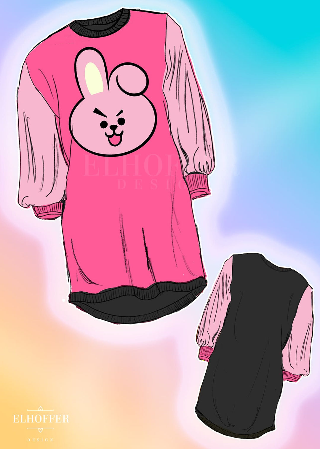 PREORDER - Bunny Bias Sweater
