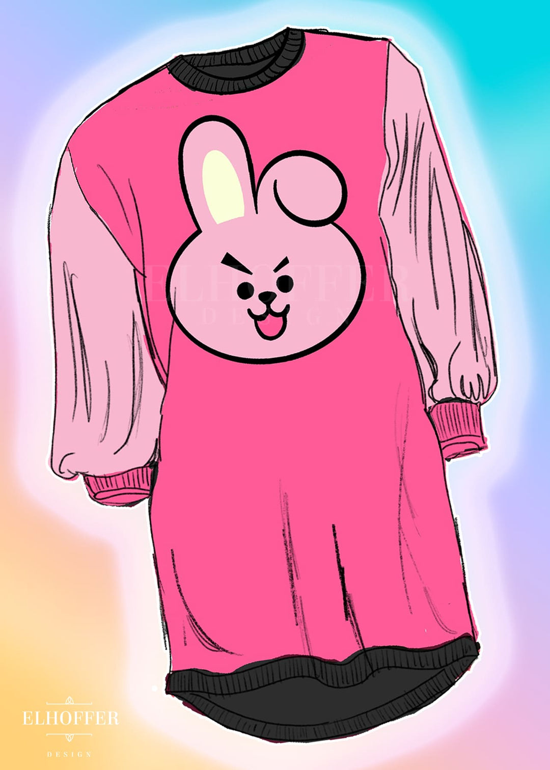 PREORDER - Bunny Bias Sweater
