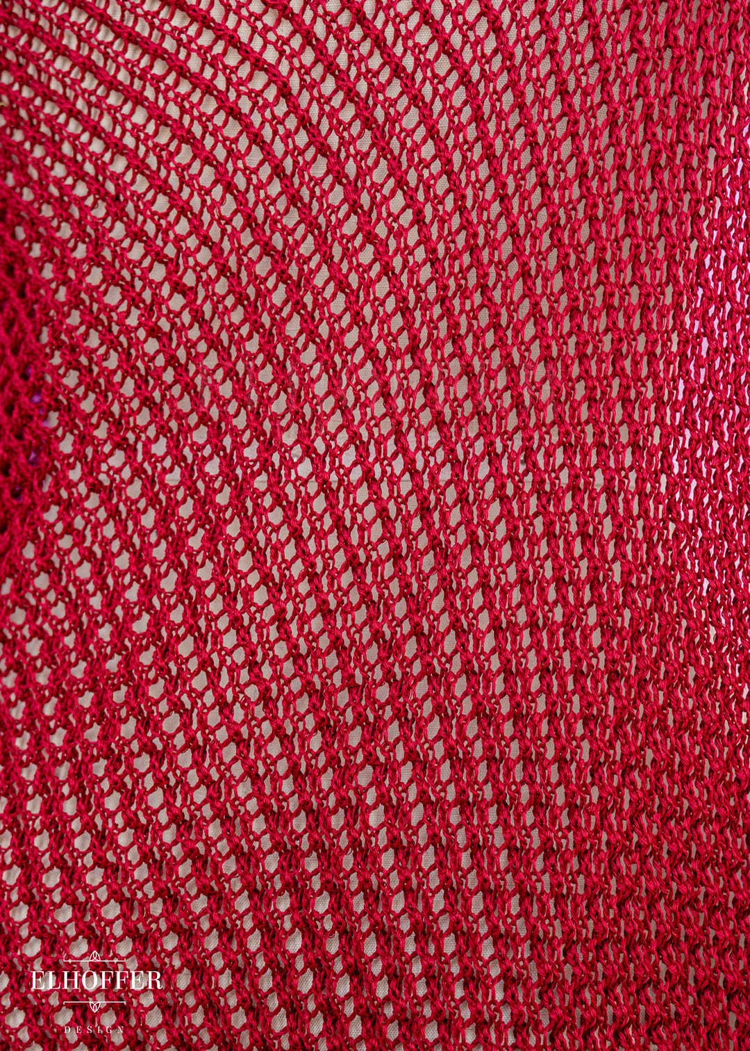 Handmade Knight in Knitted Armor Romanesque Imperial Red Cape - Made from Damaged Knits