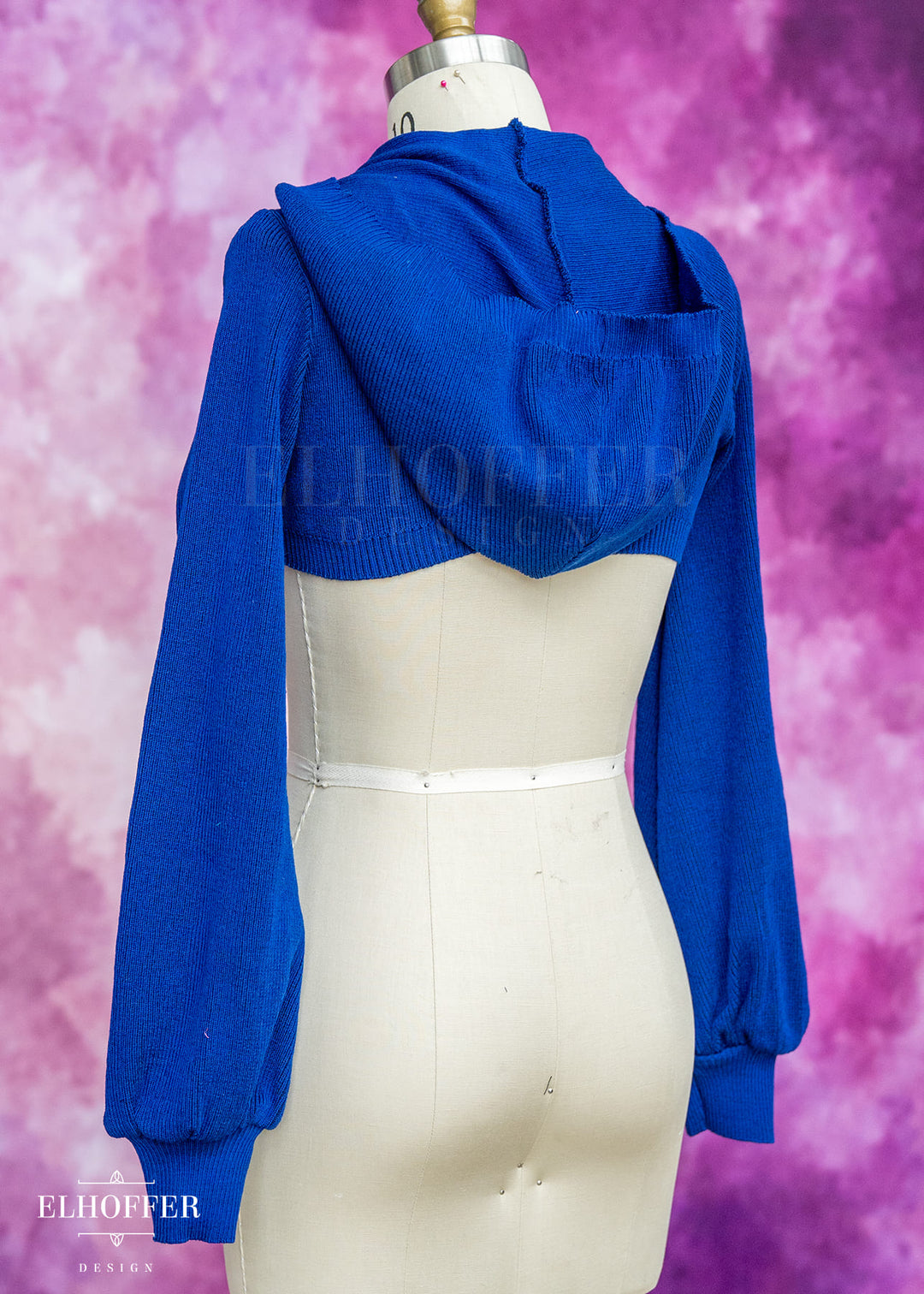 Essential Capricorn Crop Hoodie - Cobalt Blue