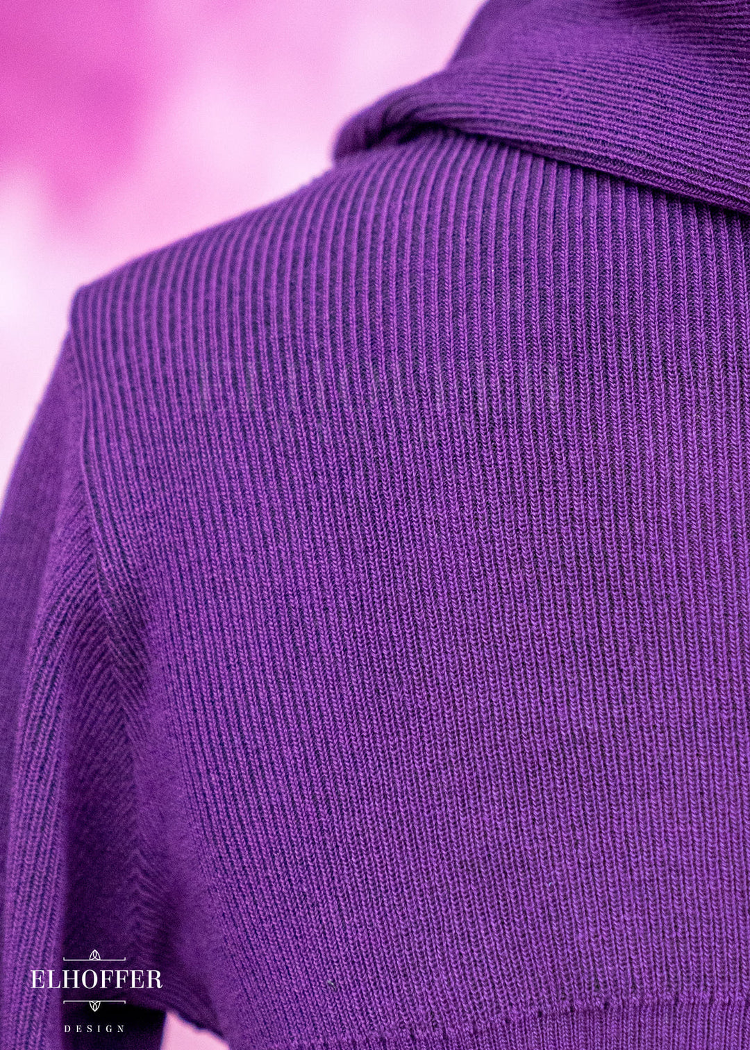 Essential Capricorn Crop Hoodie - Sinister Purple