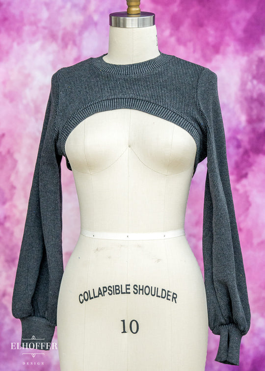 Essential Capricorn Crew Crop - Heathered Charcoal