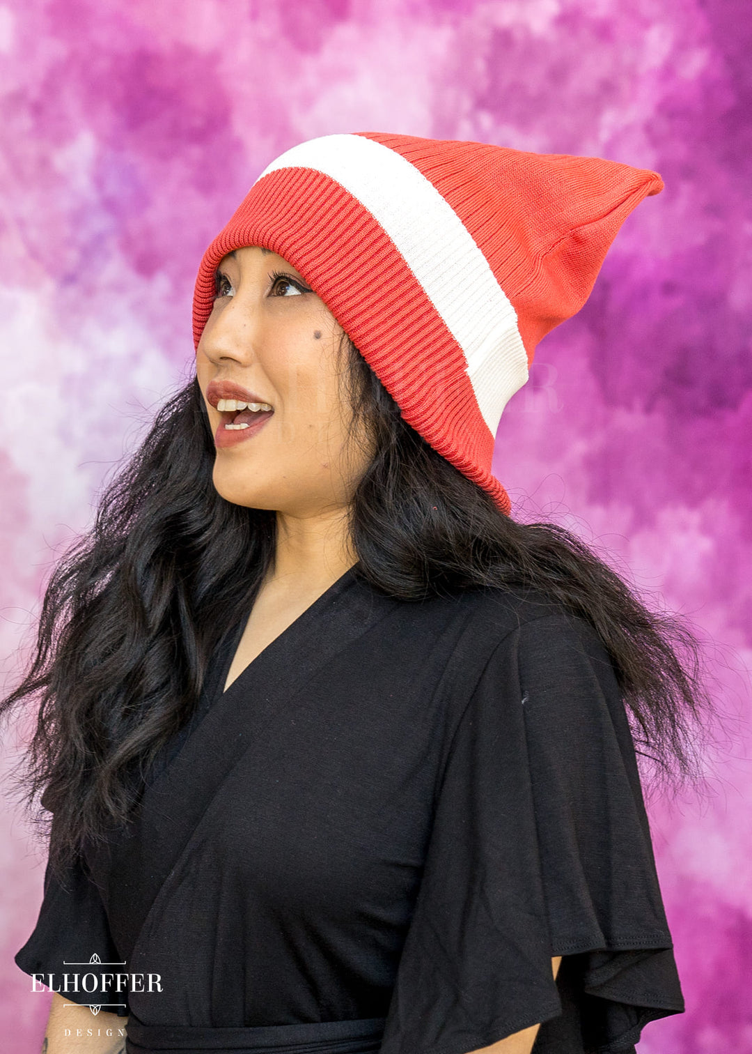 Lightweight Relaxed Fit Kitty Beanie - Galactic Rebellion Orange