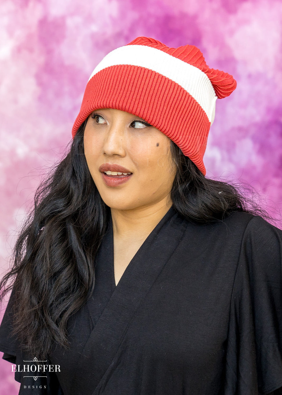 Lightweight Relaxed Fit Kitty Beanie - Galactic Rebellion Orange